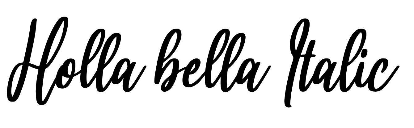 Holla bella Italic